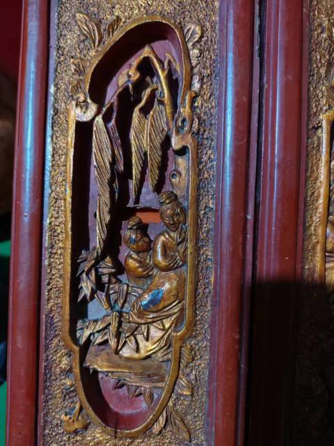 古玩雜項(xiàng)木雕人物花板拍賣(mài),當(dāng)前價(jià)格669元