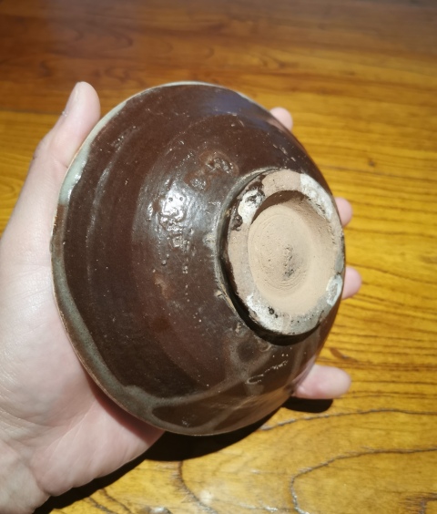 古玩陶瓷金元緇素風格花卉紋斗笠碗拍賣，當前價格880元