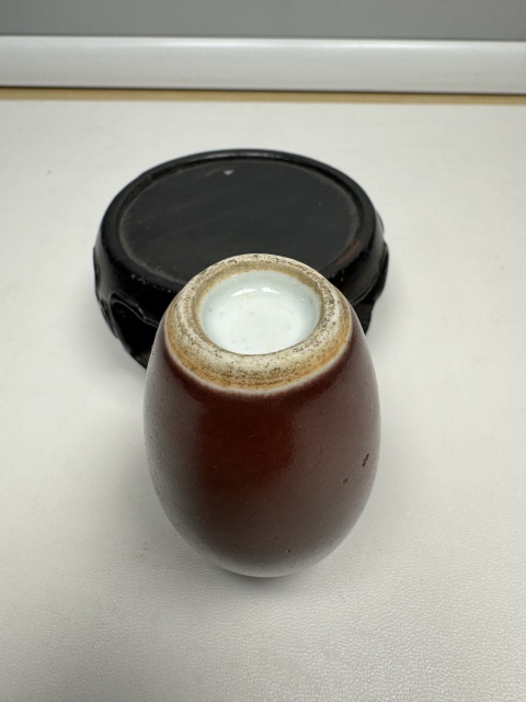 古玩陶瓷清中期·豇豆紅鼻煙壺拍賣,當前價格4800元