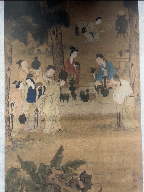 古玩陶瓷清代青花龍穿花紋蓋罐拍賣，當前價格2800元