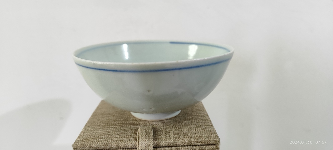 古玩陶瓷明末清初青花壽字碗拍賣，當前價格6800元