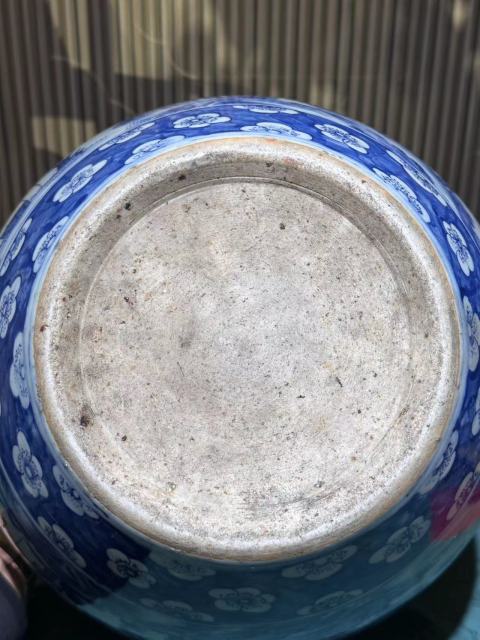 古玩陶瓷雍乾青花披麻皴漁樵耕讀案缸拍賣,當前價格58888元
