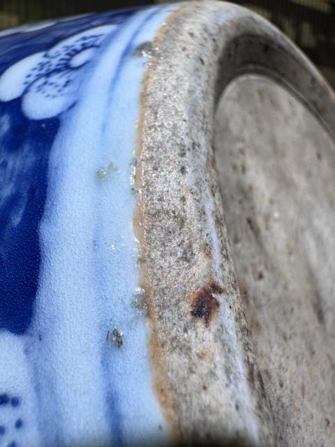 古玩陶瓷雍乾青花披麻皴漁樵耕讀案缸拍賣,當前價格58888元