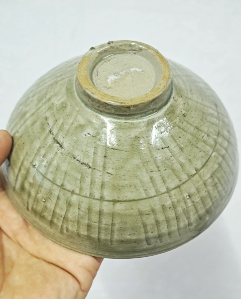 古玩陶瓷北宋同安窯珠光青瓷斗笠碗拍賣,當前價格3188元