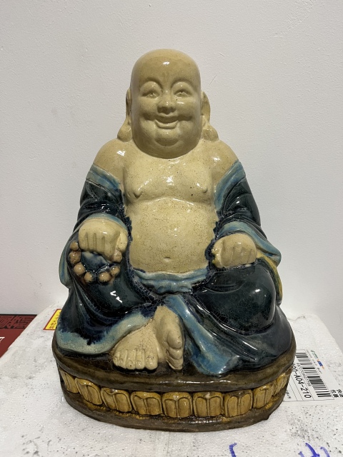 古玩陶瓷民國彌勒佛塑像拍賣,當前價格2888元