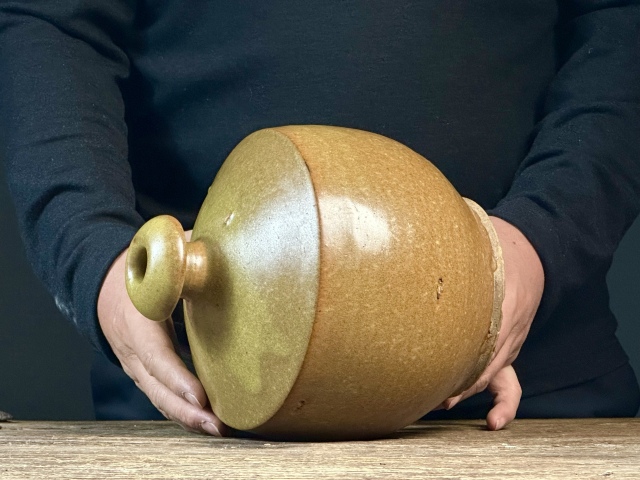 古玩陶瓷茶葉末釉嘟嚕瓶拍賣,當(dāng)前價(jià)格1280元