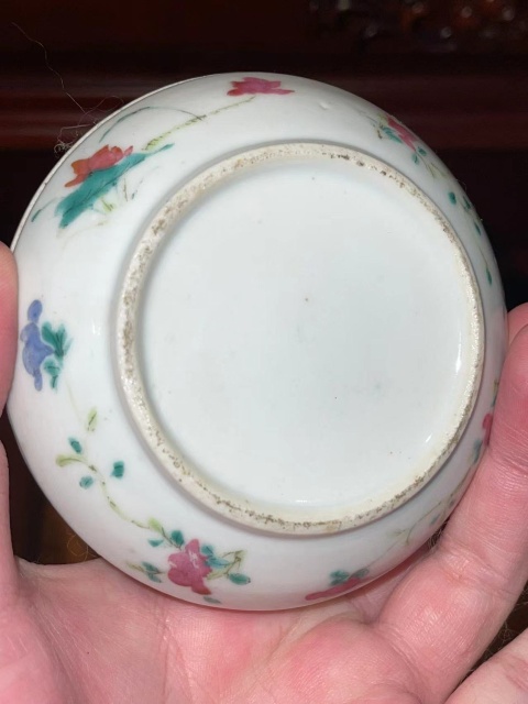 古玩陶瓷清晚期粉彩鶴鹿紋印盒拍賣，當前價格5000元