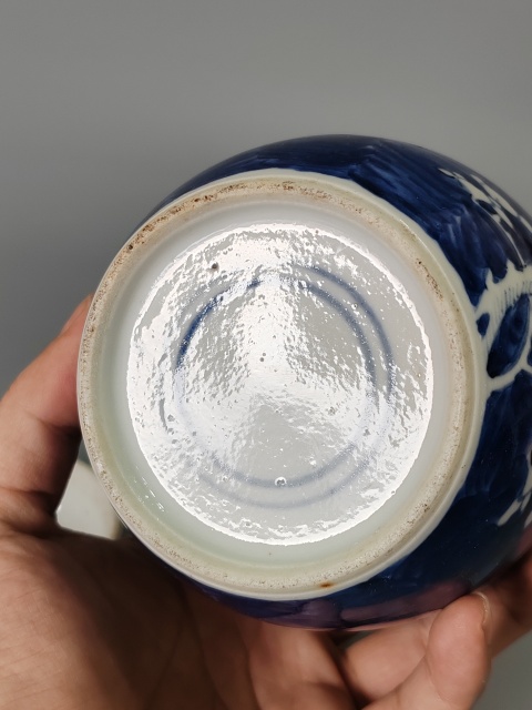 古玩陶瓷清光緒冰梅罐，全品帶蓋拍賣，當前價格1280元