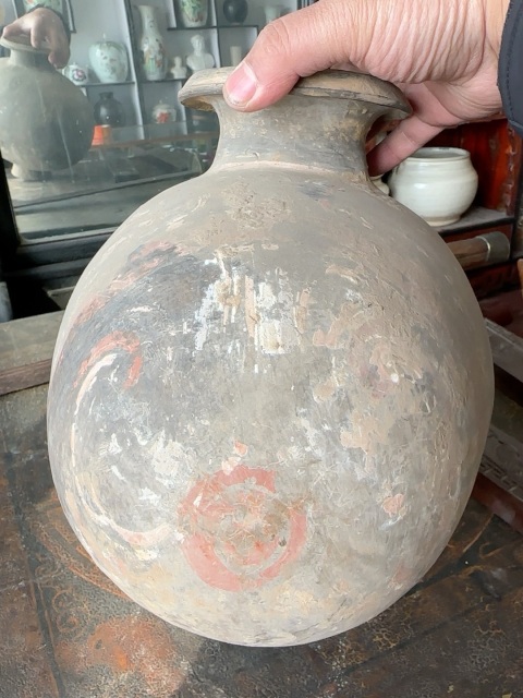 古玩陶瓷漢·彩繪鴨蛋拍賣，當(dāng)前價格1200元