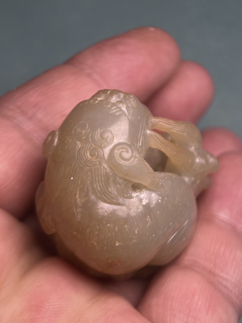 古玩玉器清中期雙獅舞球拍賣,當前價格888000元