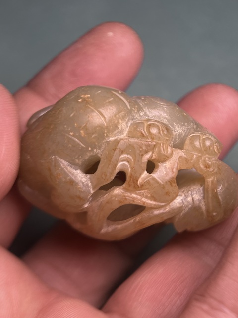 古玩玉器清中期雙獅舞球拍賣,當前價格888000元