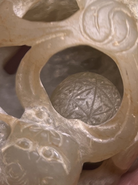 古玩玉器清中期雙獅舞球拍賣,當前價格888000元