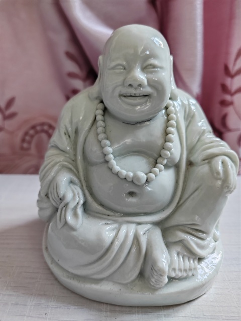 古玩陶瓷德化窯彌勒佛塑像拍賣，當前價格1688元