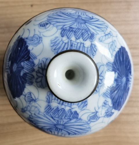 古玩陶瓷荷塘清趣圖青花蓋缸拍賣,當前價格1580元
