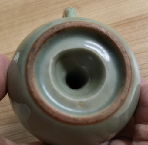 古玩陶瓷青釉倒流壺拍賣，當前價格298元
