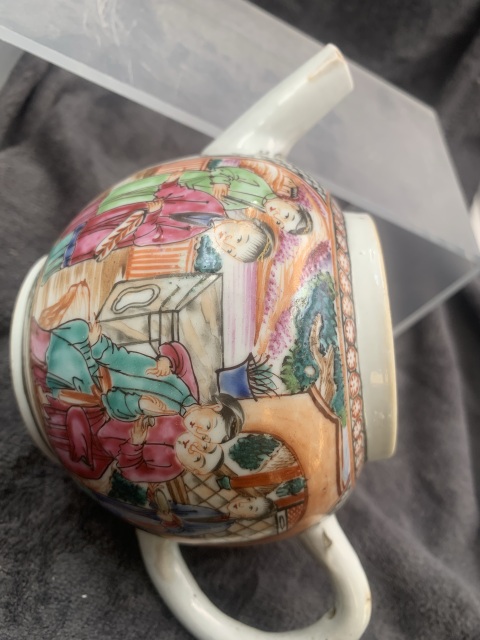 古玩陶瓷乾隆廣彩人物壺拍賣，當前價格3888元