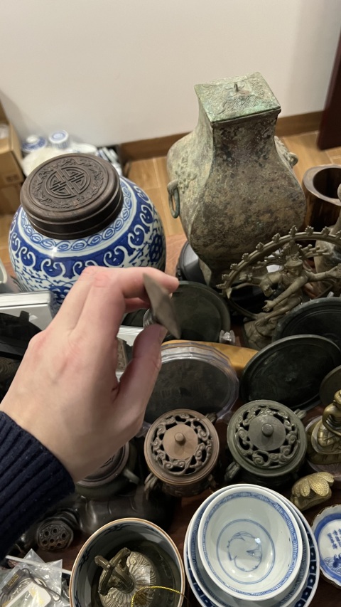 古玩雜項清代槍頭拍賣,當前價格355元