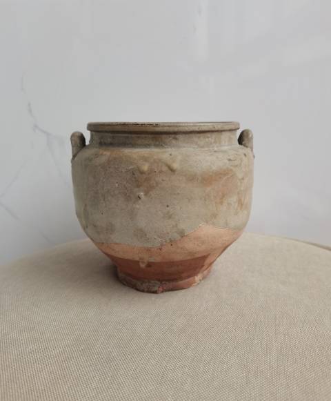 古玩陶瓷宣州窯褐釉雙系罐拍賣,當前價格0元