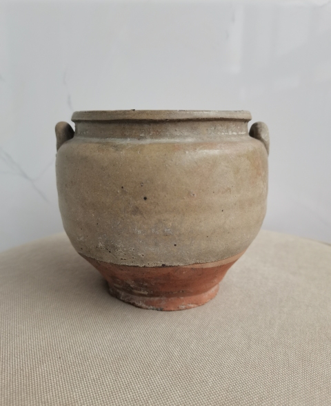 古玩陶瓷宣州窯褐釉雙系罐拍賣,當前價格0元