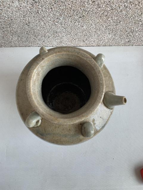 古玩陶瓷青花花卉紋四系罐拍賣,當(dāng)前價(jià)格580元
