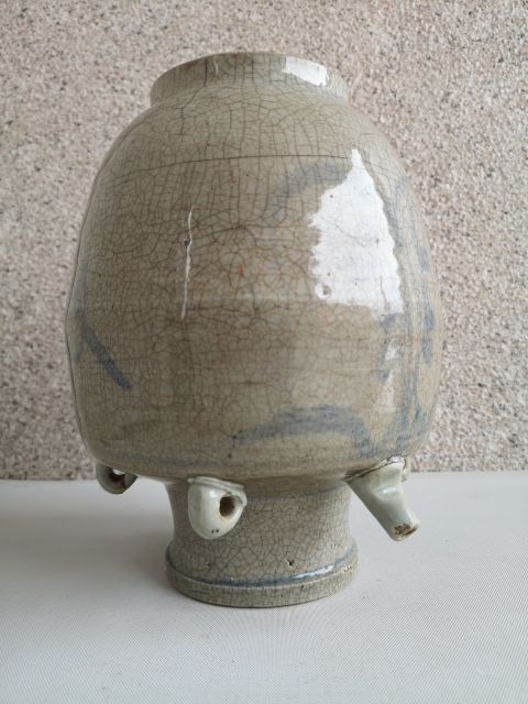 古玩陶瓷青花花卉紋四系罐拍賣,當(dāng)前價(jià)格580元