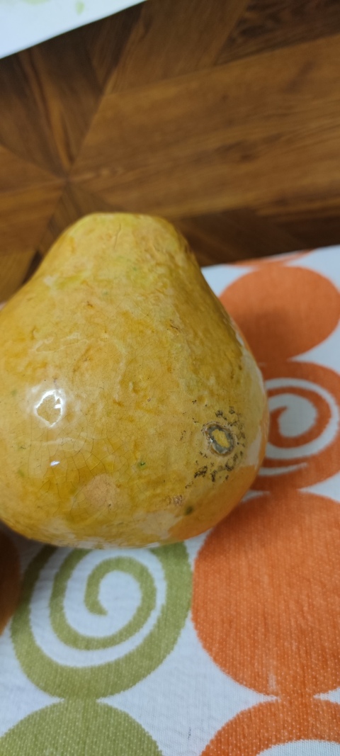 古玩陶瓷大名家黃古珍仿生瓷柚拍賣,當(dāng)前價(jià)格550元