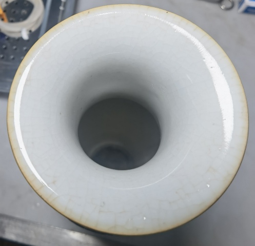 古玩陶瓷哥釉***龍紋撇口瓶拍賣，當前價格2980元