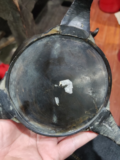 古玩雜項（特價）晚清山水刻畫銅瓶拍賣，當前價格880元