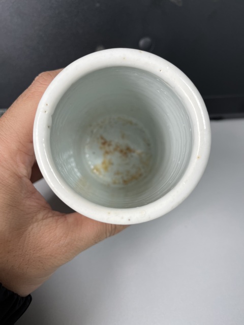 古玩陶瓷晚清粉彩花鳥紋筆筒拍賣,當前價格1980元