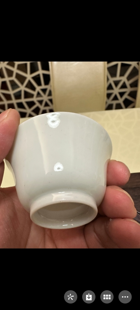 古玩陶瓷白釉杯拍賣，當(dāng)前價(jià)格2380元