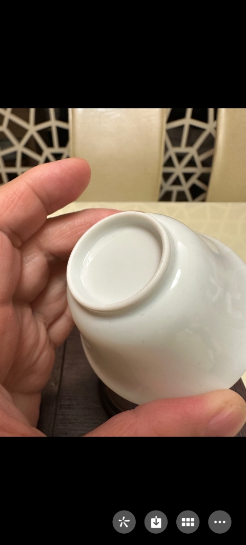 古玩陶瓷白釉杯拍賣，當(dāng)前價(jià)格2380元