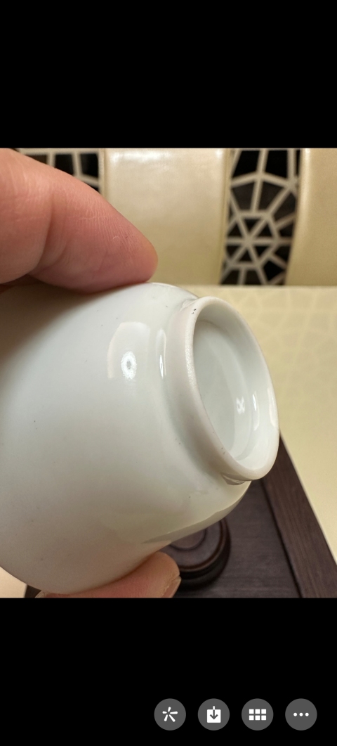 古玩陶瓷白釉杯拍賣，當(dāng)前價(jià)格2380元