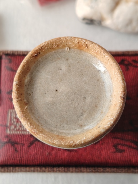 古玩陶瓷清山水紋青花水盂拍賣,當前價格188元