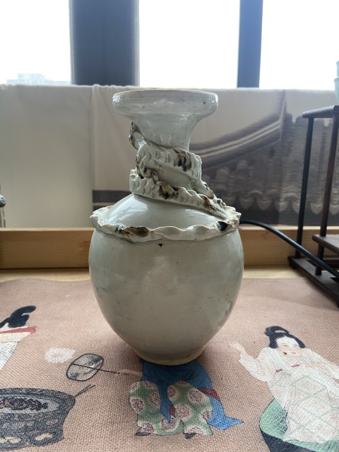 古玩陶瓷宋青白釉龍瓶拍賣,當前價格5600元