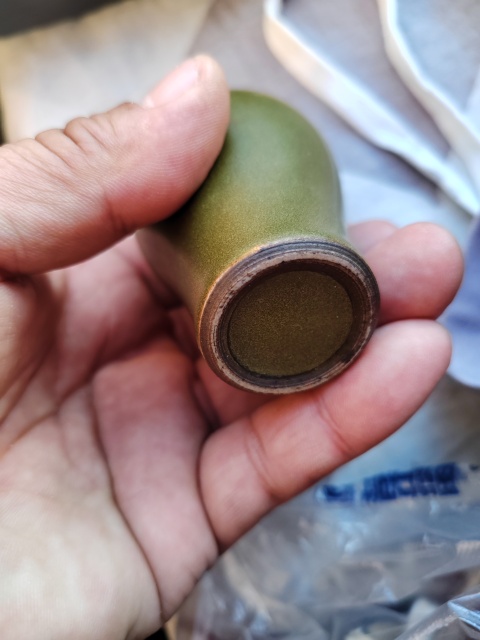 古玩陶瓷茶葉末釉鼻煙壺，梅瓶拍賣，當前價格3999元