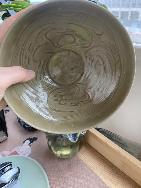古玩陶瓷同安窯珠光青瓷刻花碗拍賣，當前價格4200元