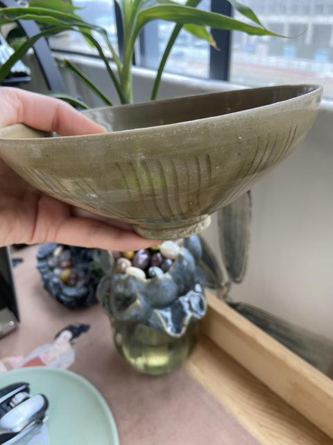 古玩陶瓷同安窯珠光青瓷刻花碗拍賣，當前價格4200元