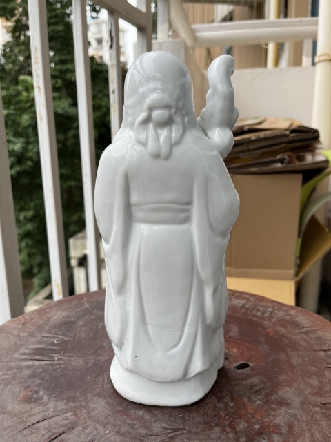 古玩陶瓷德化白瓷壽星造像拍賣,當前價格100元
