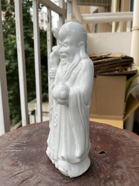 古玩陶瓷德化白瓷壽星造像拍賣,當前價格100元