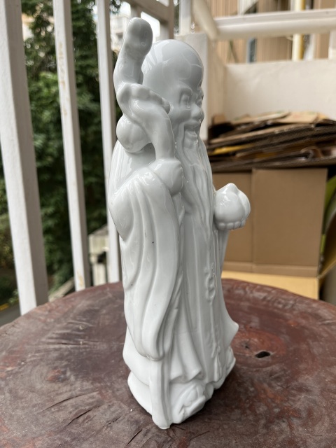 古玩陶瓷德化白瓷壽星造像拍賣,當前價格100元