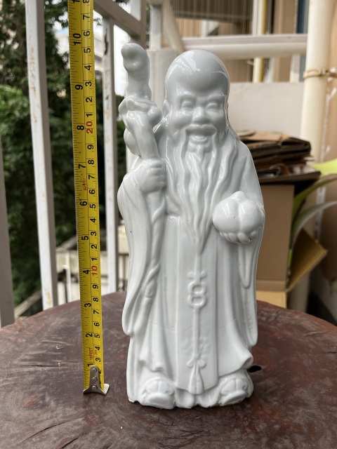 古玩陶瓷德化白瓷壽星造像拍賣,當前價格100元