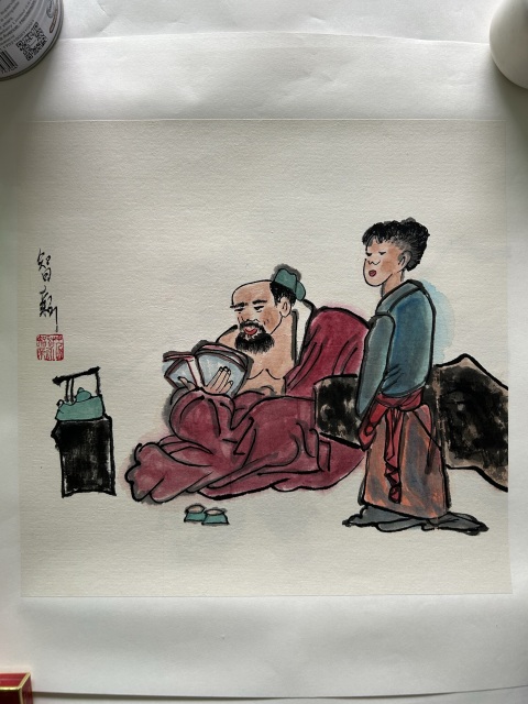 古玩字畫范智新《人物》拍賣,當前價格298元
