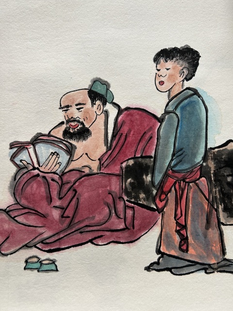 古玩字畫范智新《人物》拍賣,當前價格298元