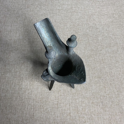 古玩銅器爵杯拍賣,當前價格12000元