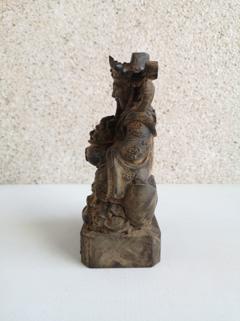 古玩雜項沉香財神拍賣，當前價格1200元