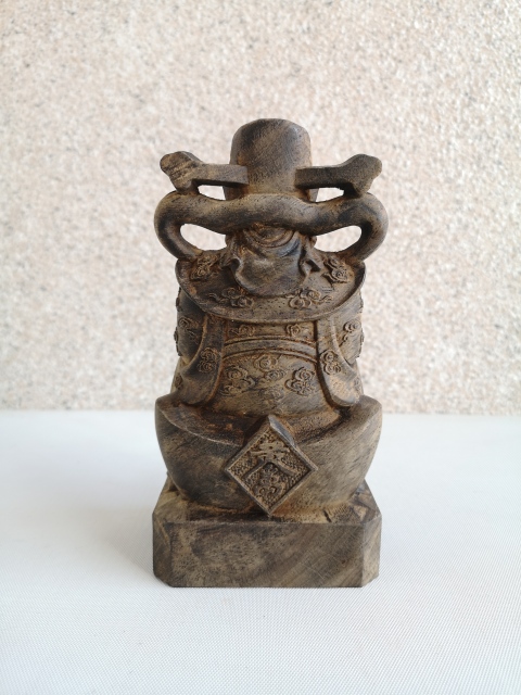 古玩雜項沉香財神拍賣，當前價格1200元