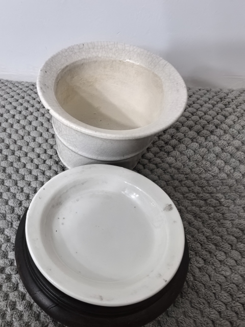 古玩陶瓷晚清民國漳州窯哥釉花盆拍賣,當(dāng)前價(jià)格800元