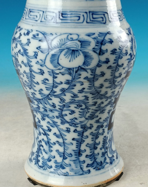 古玩陶瓷道光青花花觚拍賣,當(dāng)前價格5000元