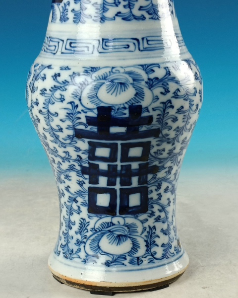古玩陶瓷道光青花花觚拍賣,當(dāng)前價格5000元