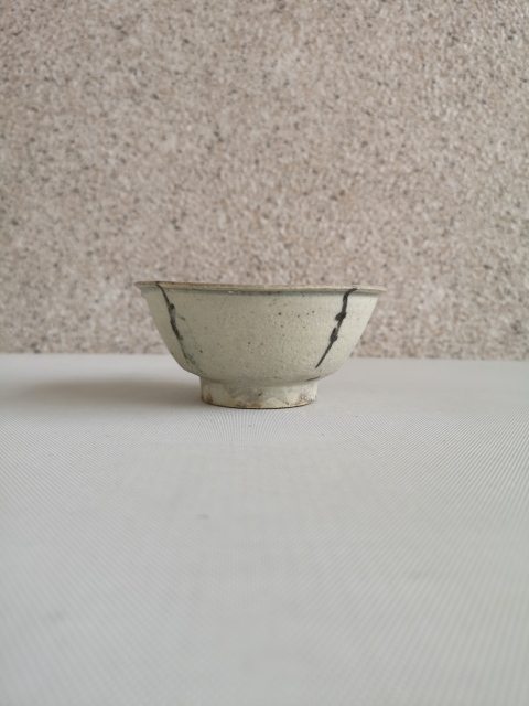 古玩陶瓷青花花卉紋茶碗拍賣，當前價格850元
